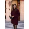 imageCHARTOU Women Sweater Skirt Sets 2 Pieces Outfits Loose Fit Pullover Sweater Knitted Mini SkirtWine