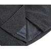 imageCHARTOU Women Winter Long Pea Coat Wool Blend Stand Collar Single Breast Thicken Blazer JacketBlack