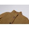imageCHARTOU Women Winter Long Pea Coat Wool Blend Stand Collar Single Breast Thicken Blazer JacketCamel