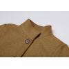 imageCHARTOU Women Winter Long Pea Coat Wool Blend Stand Collar Single Breast Thicken Blazer JacketCamel