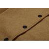 imageCHARTOU Women Winter Long Pea Coat Wool Blend Stand Collar Single Breast Thicken Blazer JacketCamel