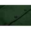 imageCHARTOU Women Winter Long Pea Coat Wool Blend Stand Collar Single Breast Thicken Blazer JacketGreen