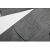 imageCHARTOU Women Winter Long Pea Coat Wool Blend Stand Collar Single Breast Thicken Blazer JacketGrey