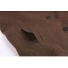 imageCHARTOU Womens Casual Thicken Wool Blend Stand Collar Single Breasted Pea CoatBrown