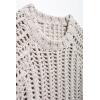 imageCHARTOU Womens Chunky Knit Cropped Sweater Vest Cute Side Bow Tie Hollow Out Loose Pullover Tank TopsGrey