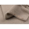 imageCHARTOU Womens Elegant Lapel Collar RibKnit Open Front Cardigan Long Sweater Jacket OvercoatKhaki