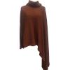 imageCHARTOU Womens Flowy Cowl Neck Asymmetric Knitted Cape Shawl Sweater PonchoRed