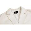 imageCHARTOU Womens Oversized Notched Collar Wool Blend Single Breast Midi Long Trench CoatWhite
