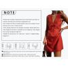 imageCHARTOU Womens Summer Sleeveless Mini Dress Cotton Linen V Neck Cinched A Line Slim Tank Short DressRed