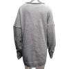 imageCHARTOU Womens Trendy V Neck Crisscross Knitted Sweater Pullover KnitwearGrey