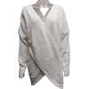 imageCHARTOU Womens Trendy V Neck Crisscross Knitted Sweater Pullover KnitwearWhite