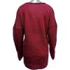 imageCHARTOU Womens Trendy V Neck Crisscross Knitted Sweater Pullover KnitwearWine Red