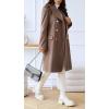imageCHARTOU Womens Winter Jacket DoubleBreasted Wool Blend Warm Long Trench CoatKhaki