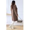 imageCHARTOU Womens Winter Jacket DoubleBreasted Wool Blend Warm Long Trench CoatKhaki