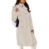 imageCHARTOU Womens Winter Jacket DoubleBreasted Wool Blend Warm Long Trench CoatLight Beige