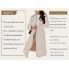 imageCHARTOU Womens Winter Jacket DoubleBreasted Wool Blend Warm Long Trench CoatLight Beige