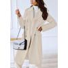 imageCHARTOU Womens Winter Jacket DoubleBreasted Wool Blend Warm Long Trench CoatLight Beige