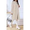 imageCHARTOU Womens Winter Jacket DoubleBreasted Wool Blend Warm Long Trench CoatLight Beige