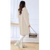 imageCHARTOU Womens Winter Jacket DoubleBreasted Wool Blend Warm Long Trench CoatLight Beige
