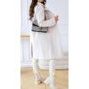 imageCHARTOU Womens Winter Jacket DoubleBreasted Wool Blend Warm Long Trench CoatWhite