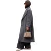 imageCHARTOU Women Long Winter Pea Coat Elegant Casual Loose Fit Jacket Wool Blend OvercoatGrey
