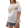 imageCHARTOU Women Summer Casual Cotton Floral T Shirts Vintage Boho Wildflower Graphic Loose Tees TopsYellow