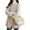 imageCHARTOU Women Wool Coat Peacoat Jacket Thick Loose Double Breasted Pea Coat Woolen Winter OvercoatBeige