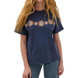 imageCHARTOU Women Summer Casual Cotton Floral T Shirts Vintage Boho Wildflower Graphic Loose Tees TopsGrey