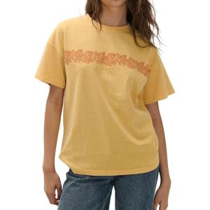 imageCHARTOU Women Summer Casual Cotton Floral T Shirts Vintage Boho Wildflower Graphic Loose Tees TopsWhite