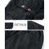 imageCHARTOU Mens Camo Drawstring Multi Pockets Ripstop Walk Tooling Cargo ShortsBlack