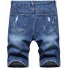 imageCHARTOU Mens Vintage Washed Distressed Broken Ripped Classic Fit Denim Jean Shorts with HolesIndigo Blue