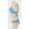 imageCHARTOU Womens Sexy 2 Piece Triangle Bikini Sets Crisscross Tie Beach Thong Swimsuit with PadsBlue