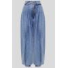 imageCHARTOU Women Balloon Denim Baggy Pants Casual Loose Fit Vintage Pleated High Waist Wide Leg Jeans with PocketsBlue