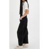 imageCHARTOU Women Casual Denim Bib Overalls Baggy Barrel Jeans Y2k Wide Leg Denim Jumpsuit Mid Rise Boyfriend Harem PantsBlack