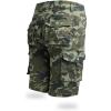 imageCHARTOU Mens Regular Fit Twill Cargo Shorts Outdoor Work Camo MultiPocket ShortsCamo Green