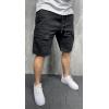 imageCHARTOU Mens Summer Lightweight Drawstring Waist MultiPocket Cargo Walk ShortsBlack
