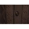 imageCHARTOU Mens Vintage Cable Knit Shawl Collar Button Down Fishermen Sweater Cardigan CoatCoffee