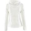 imageCHARTOU Womens Retro PU Faux Leather Biker Moto Jacket Coat with Detachable HoodWhite