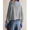 imageCHARTOU Women Button Up Cable Knit Sweater Jacket Fall Color Block Short Knitted Cropped Cardigan Sweater Y2k Crop TopGrey