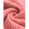 imageCHARTOU Women Elegant Sweater Sets Fall 2 Pieces Outfits Tassel Pullover Sweater Knit Pencil SkirtPink