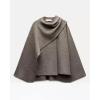 imageCHARTOU Women Large Cross Front Cape Shawl Cardigan Coat Elegant Knit Wrap Cloak Sweater Poncho JacketDark Brown