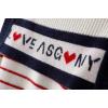 imageCHARTOU Women Striped Cardigan Sweater Lapel Collar Open Front Button Down Knit CardigansRed