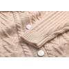 imageCHARTOU Women Winter Thick Cardigan Lapel Collar Button Down Chunky Knit Coatigan Sweater JacketApricot