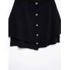 imageCHARTOU Womens Knit Button Down Cape Shawl Cardigan Crew Neck Cloak Sweater Coat Fall Elegant Poncho JacketBlack