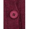imageCHARTOU Womens Knit Button Down Cape Shawl Cardigan Crew Neck Cloak Sweater Coat Fall Elegant Poncho JacketBurgundy