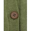 imageCHARTOU Womens Knit Button Down Cape Shawl Cardigan Crew Neck Cloak Sweater Coat Fall Elegant Poncho JacketGreen