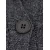 imageCHARTOU Womens Knit Button Down Cape Shawl Cardigan Crew Neck Cloak Sweater Coat Fall Elegant Poncho JacketGrey