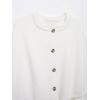 imageCHARTOU Womens Knit Button Down Cape Shawl Cardigan Crew Neck Cloak Sweater Coat Fall Elegant Poncho JacketWhite