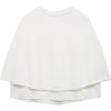 imageCHARTOU Womens Knit Button Down Cape Shawl Cardigan Crew Neck Cloak Sweater Coat Fall Elegant Poncho JacketWhite