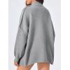imageCardigan Sweater for Women Oversized Button Down Lantern Sleeve Open Front Cardigan Knit OutwearGrey
